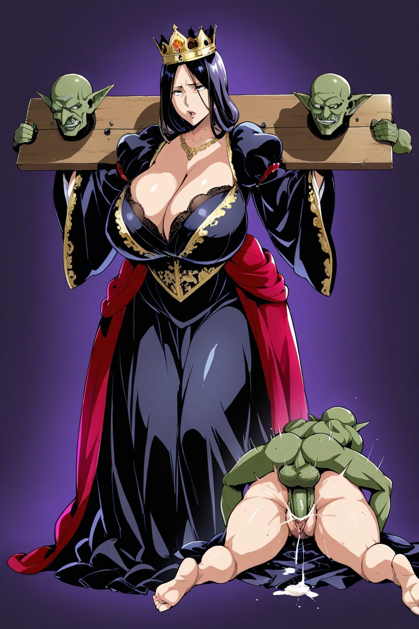 Ultra Detailed, The Queen's Clothes With A Long Skirt, Violating Anatomy Hentai IA
