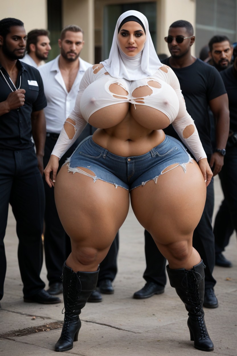 正面視圖, Massive Legs, 靴子 AI黃片