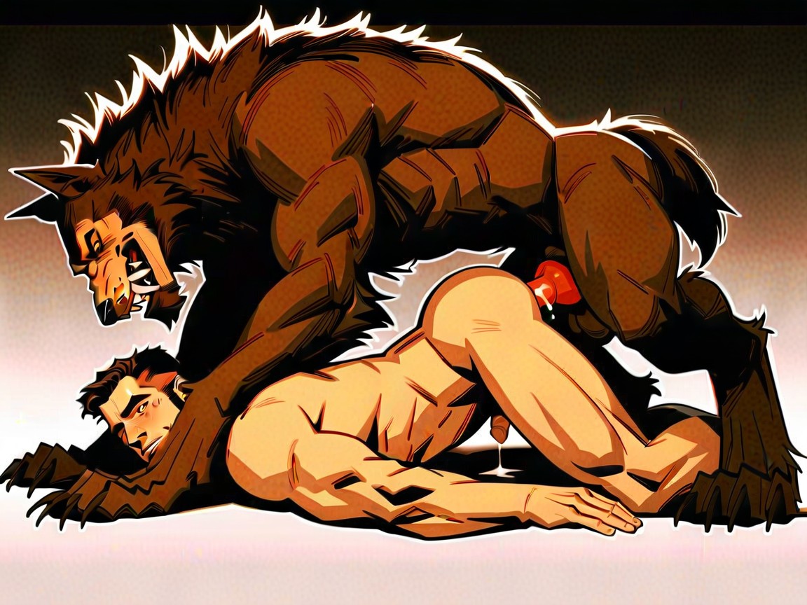 Human Male Naked, 双人图, 側躺 AI同性恋黄片