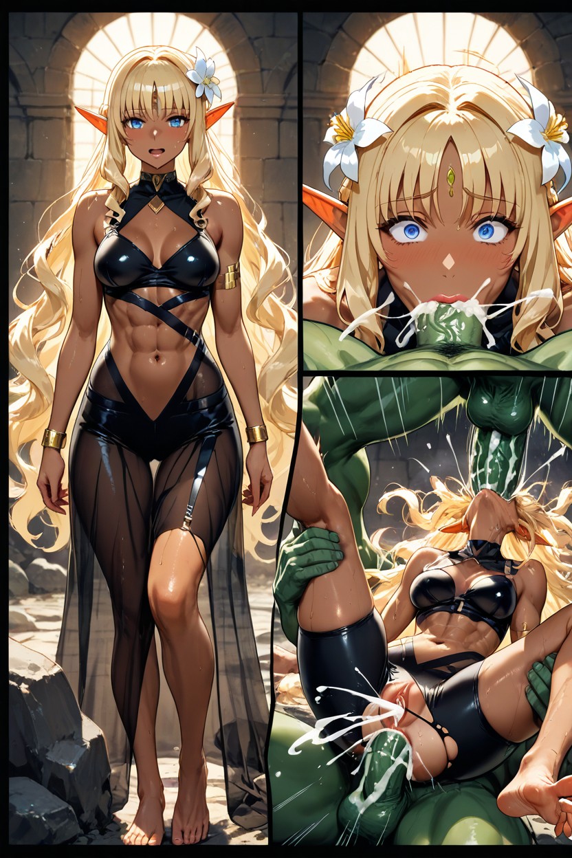 Spread Legs, Full Lips, Deepthroat Hentai IA