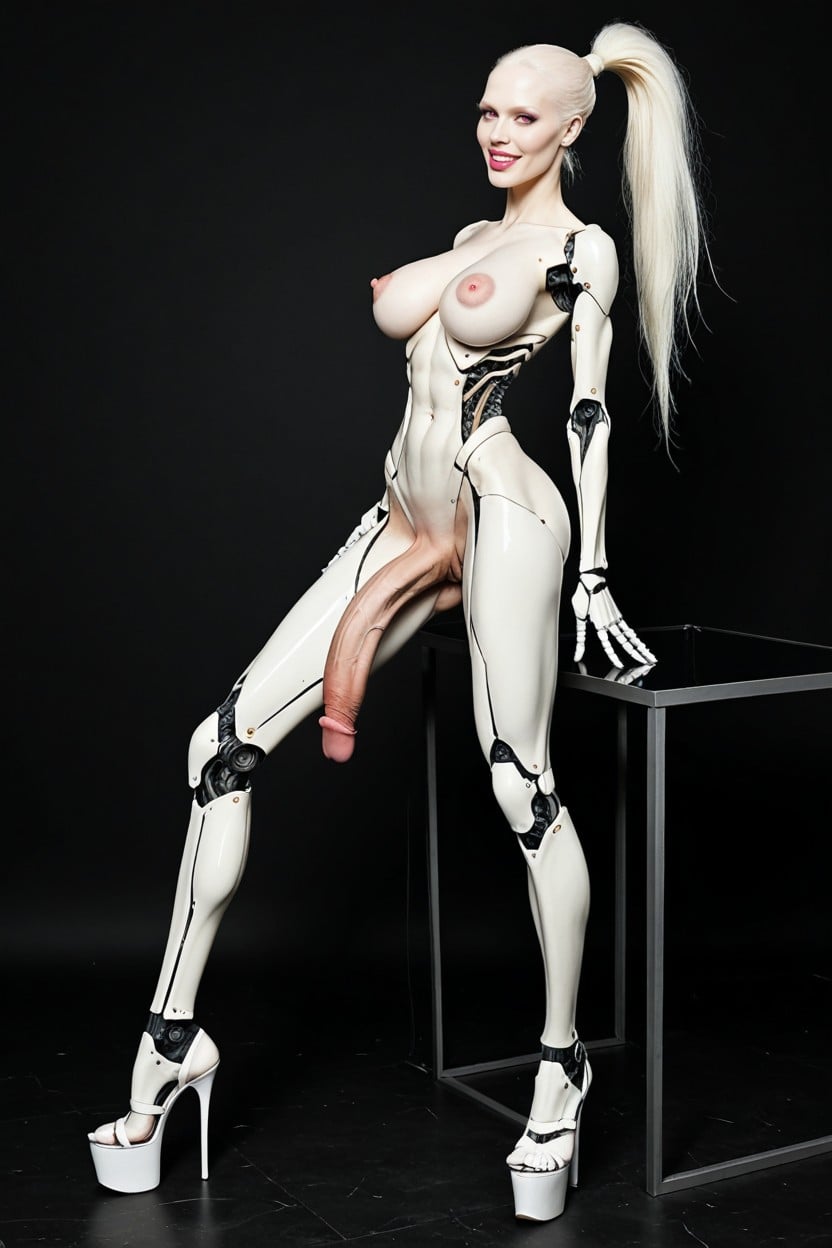 Long Legs, Arched Back, Extra Wide Hips Shemale AI Porn
