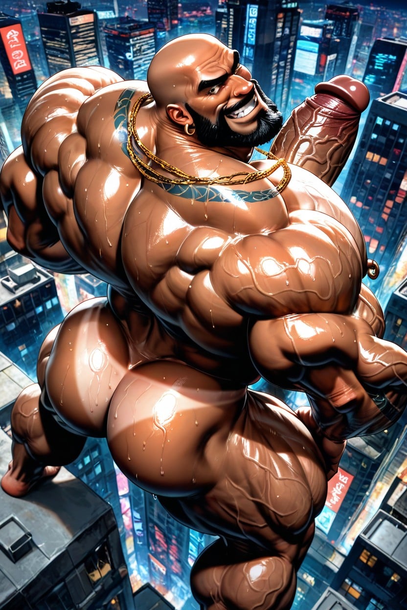 City, Veiny Arms, No Hair On Forearms AI Gay Porn