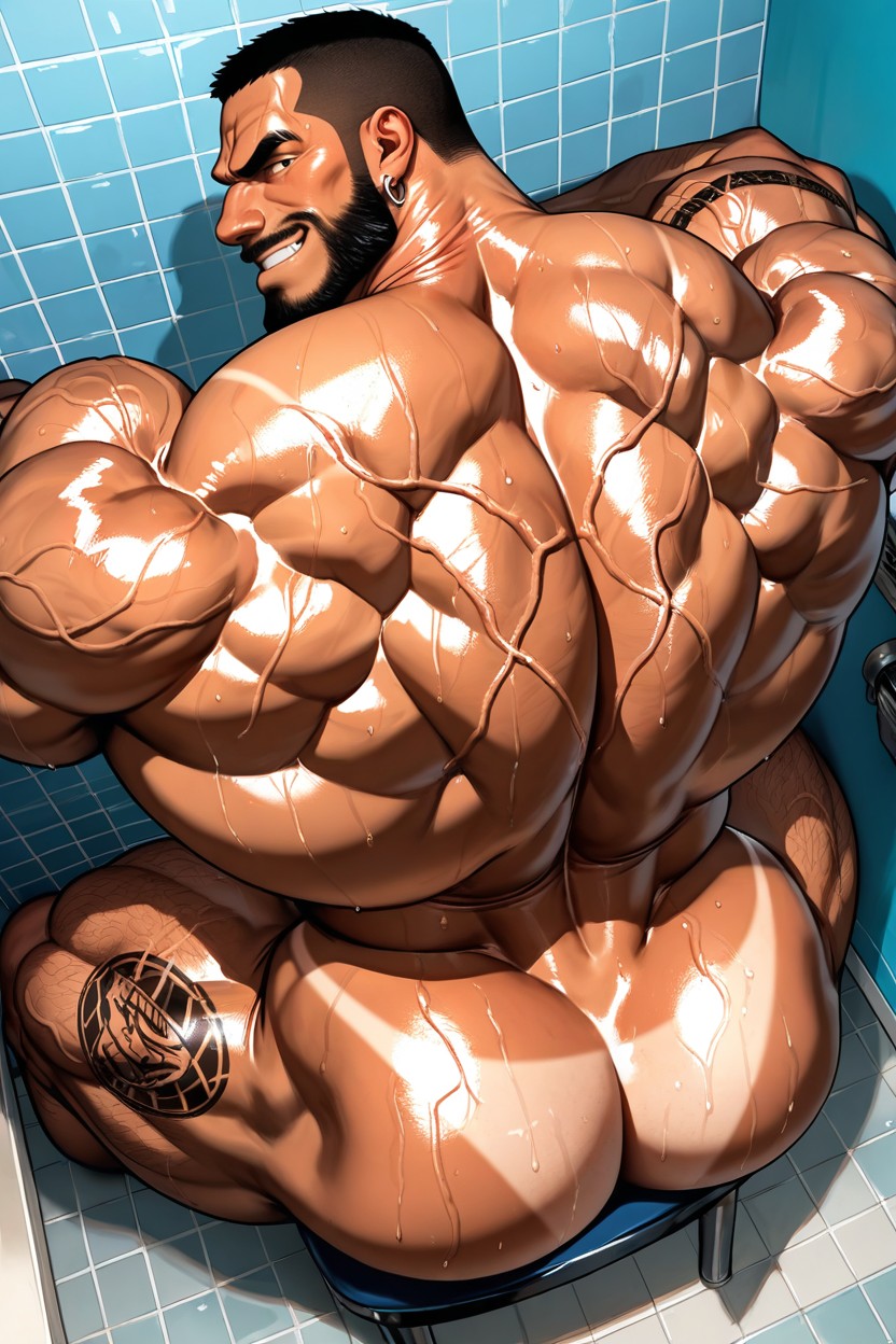 Huge Muscles, No Hair On Chest, Huge Balls AI同性戀黃片