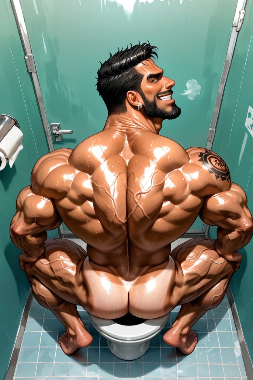 On Tiptoes, Hyper Balls, Handsome AI Gay Porn
