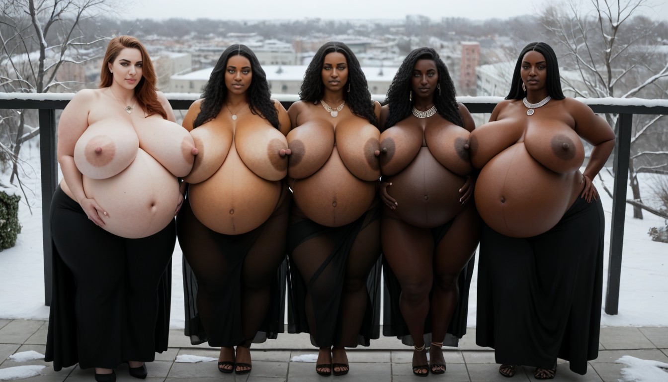 Long Length, Erect Nipples, Chubby AI Porn