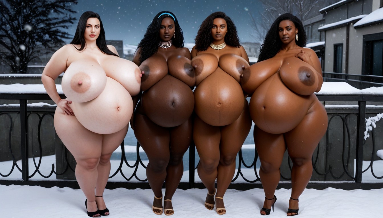 Pregnant Belly, Harem, Gigantic Colossal Breasts AI Porn