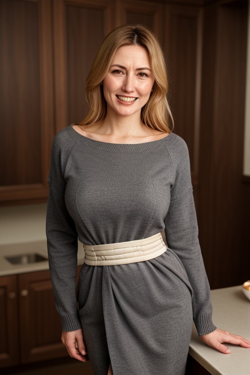 Fully Clothed, Sexy, Thick Bushy Unkempt Natural Eyebrows AI Porn