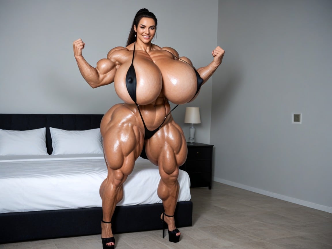 Ssbbw, Hyper Gigic Ass, Breasts Expansion ラティーナAIエロ