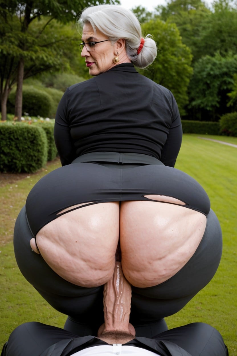 Extremadamente Pesado En La Parte Inferior, Ssbbw, Gray Office Pants Porno IA