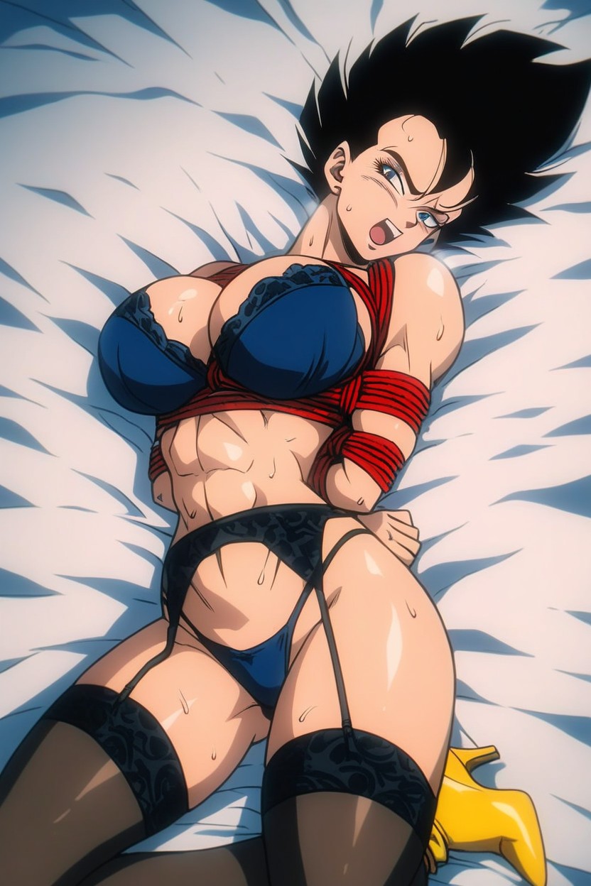 Woman Vegeta, Oiled Skin, Sluty Hentai AI Porn