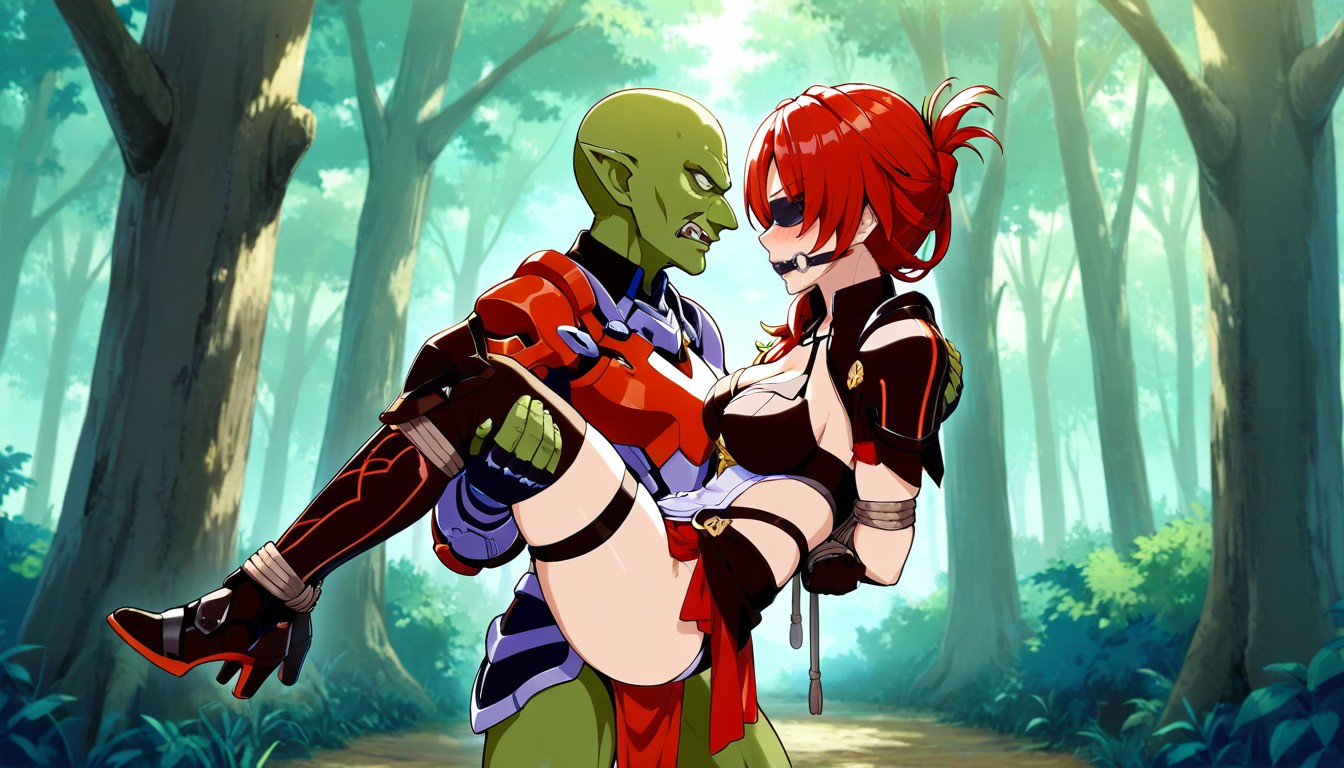 Movement Dynamic, Only Tow Character, Soft Lighting Hentai IA