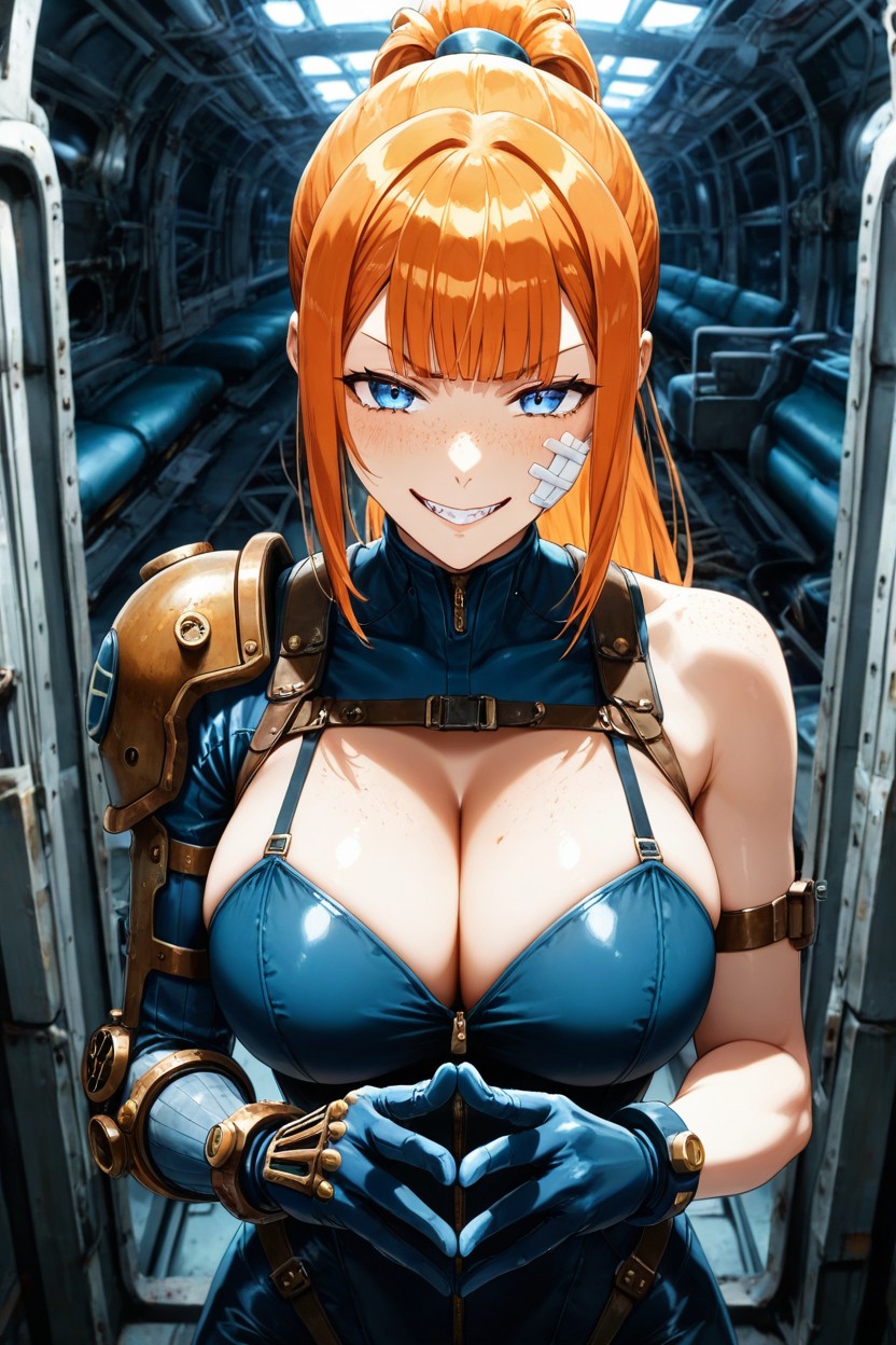 Ultra-detailed, Vivid Colors, Large Breasts AI Porn