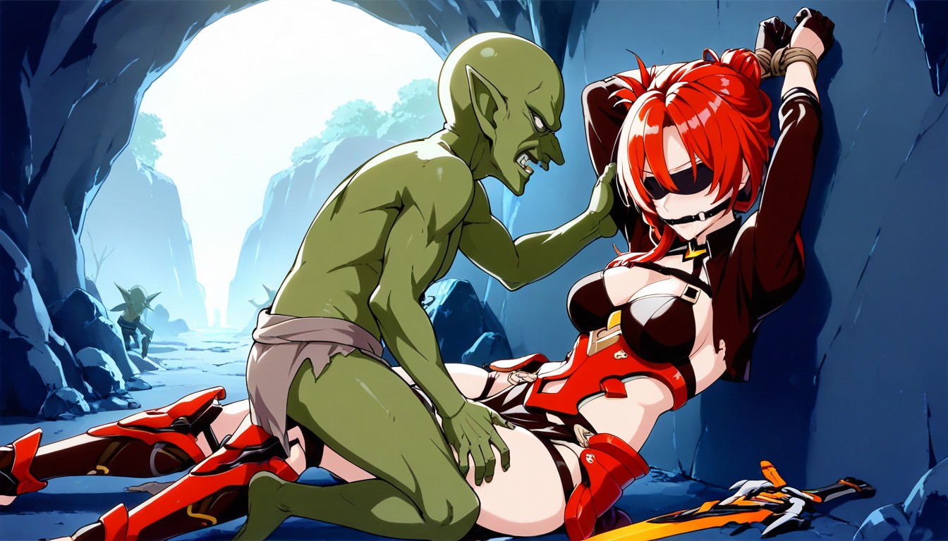 Female Murata Himeko From Honkai Impact, Ripped Clothes , Detailed Eyes Hentai AI Porn
