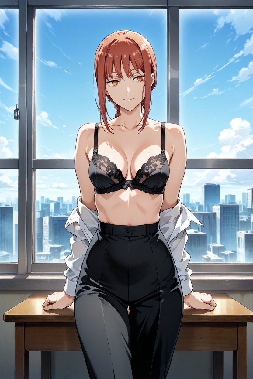 Waist, Shirt Below The Waist, Visible Legs Hentai IA