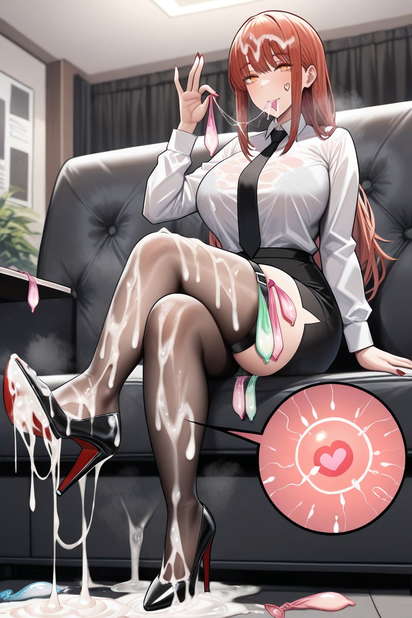 Cum On Feet, Cum On Legs, Heel Raised Hentai AI Porn