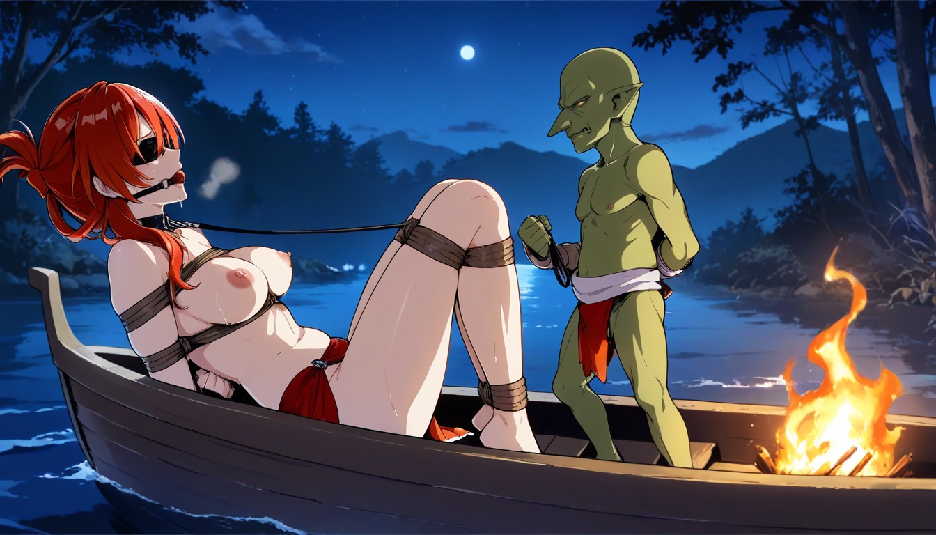 Only Tow Character, Soft Lighting, Front View Hentai IA