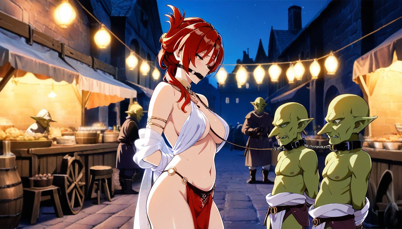 Sad, Front Of Goblin, Night Hentai AI Porn