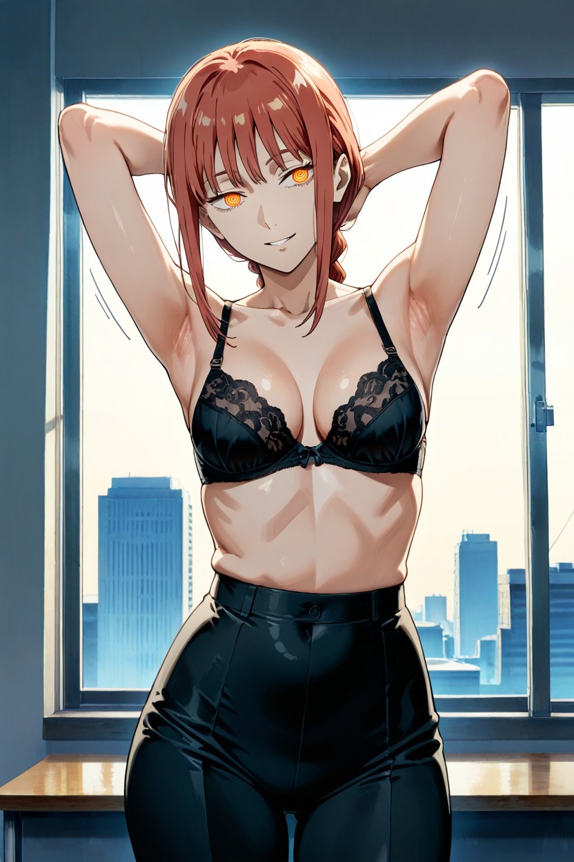 Eyes Looking Towards Viewer, Solo Woman, Vista Frontal Hentai IA