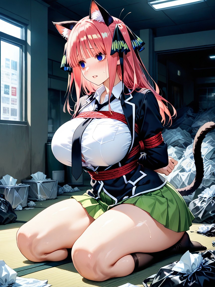 Dark Room, Parted Lips, Side View Hentai AI Porn