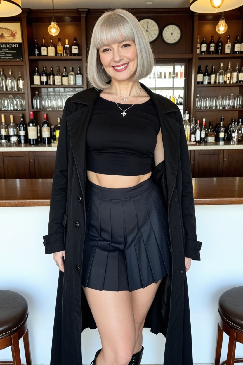 Firm Ass, Black Shirt, Inside A Bar AI Porn