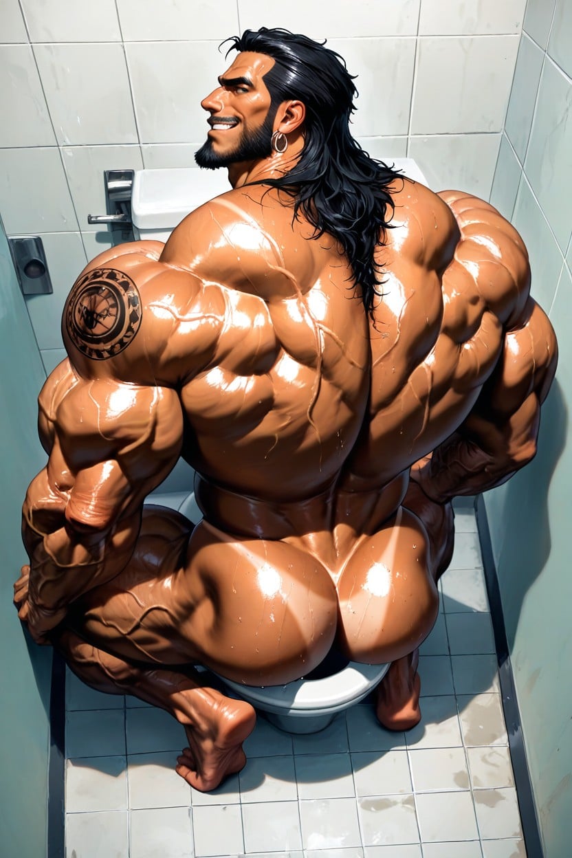 Huge Muscles, Bara, Monster Neck AI Gay Porn