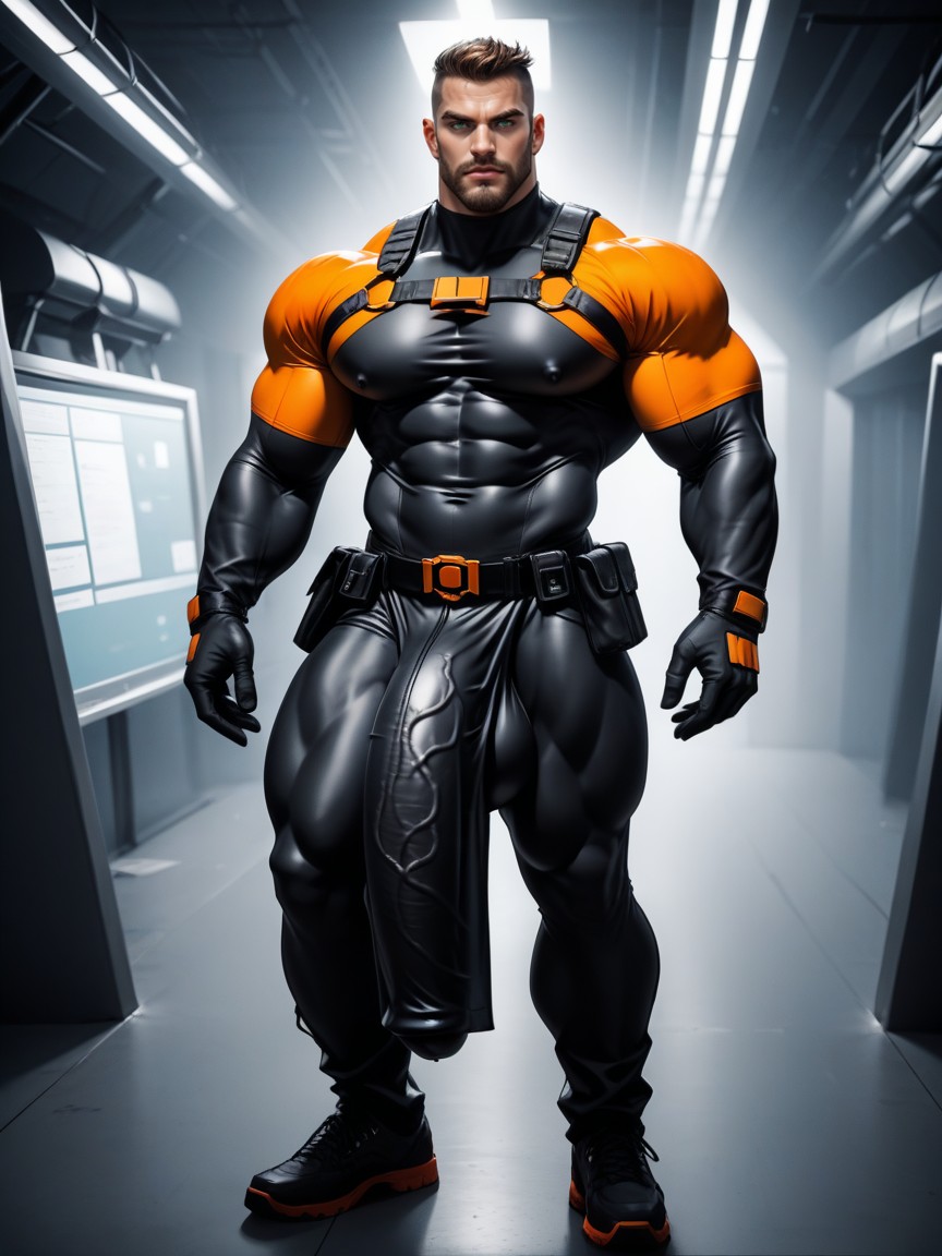 Cocky, Super Tight Second-skin Clothing, Extremely Massive Bulge Under Clothes AI同性戀黃片