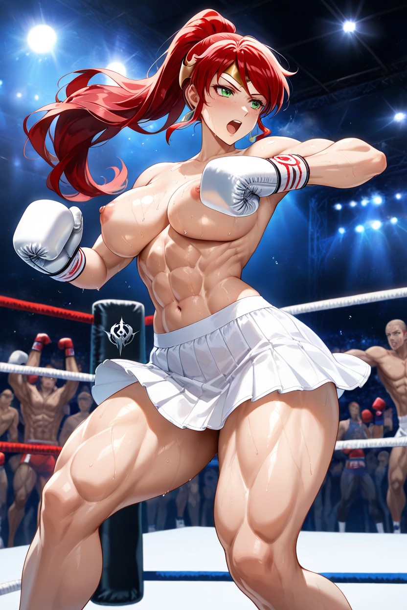 Abs, Crowd Watching, Naked AI Porn