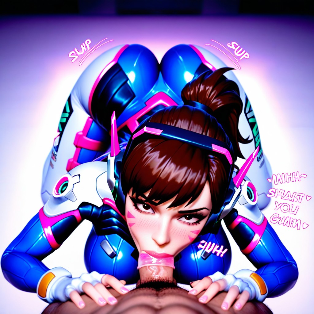Dva Original Detailed Eyes From Overwatch, Soft Lighting, Dva From Overwatch AI黃漫