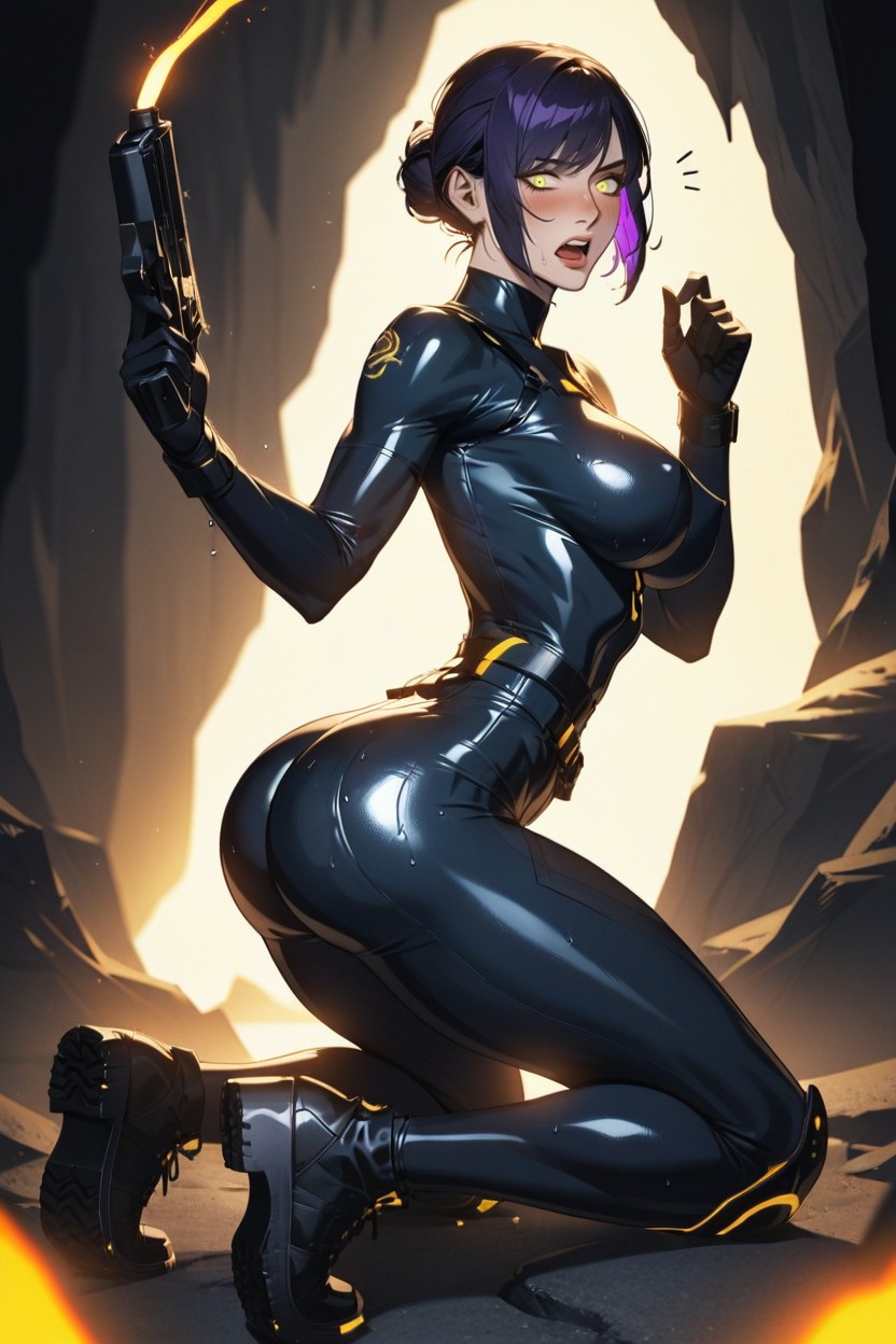 Bangs, Orange Glowing Emblem, Super Waist AI Porn