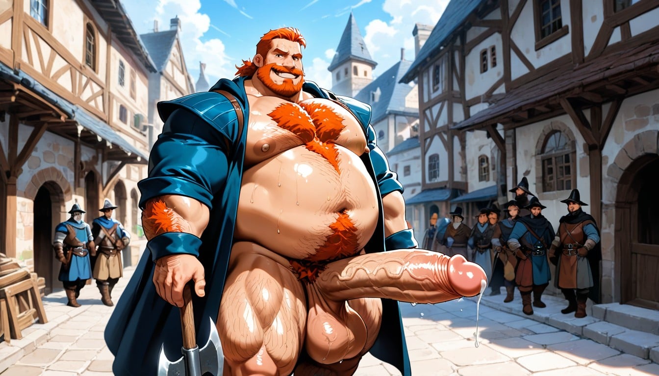 Hairy, Show Cock, 2 Personnes Porno IA Gay