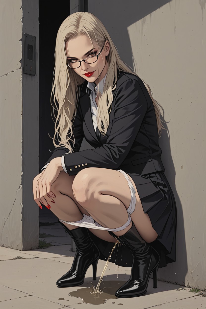 Sunny Day, Eyes Rolled, Amazing Skirt Topping Legs Porno IA Hentai