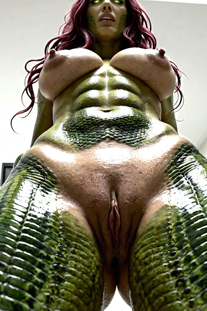 Medium Length, Side View, Close-up Pussy AI Porn