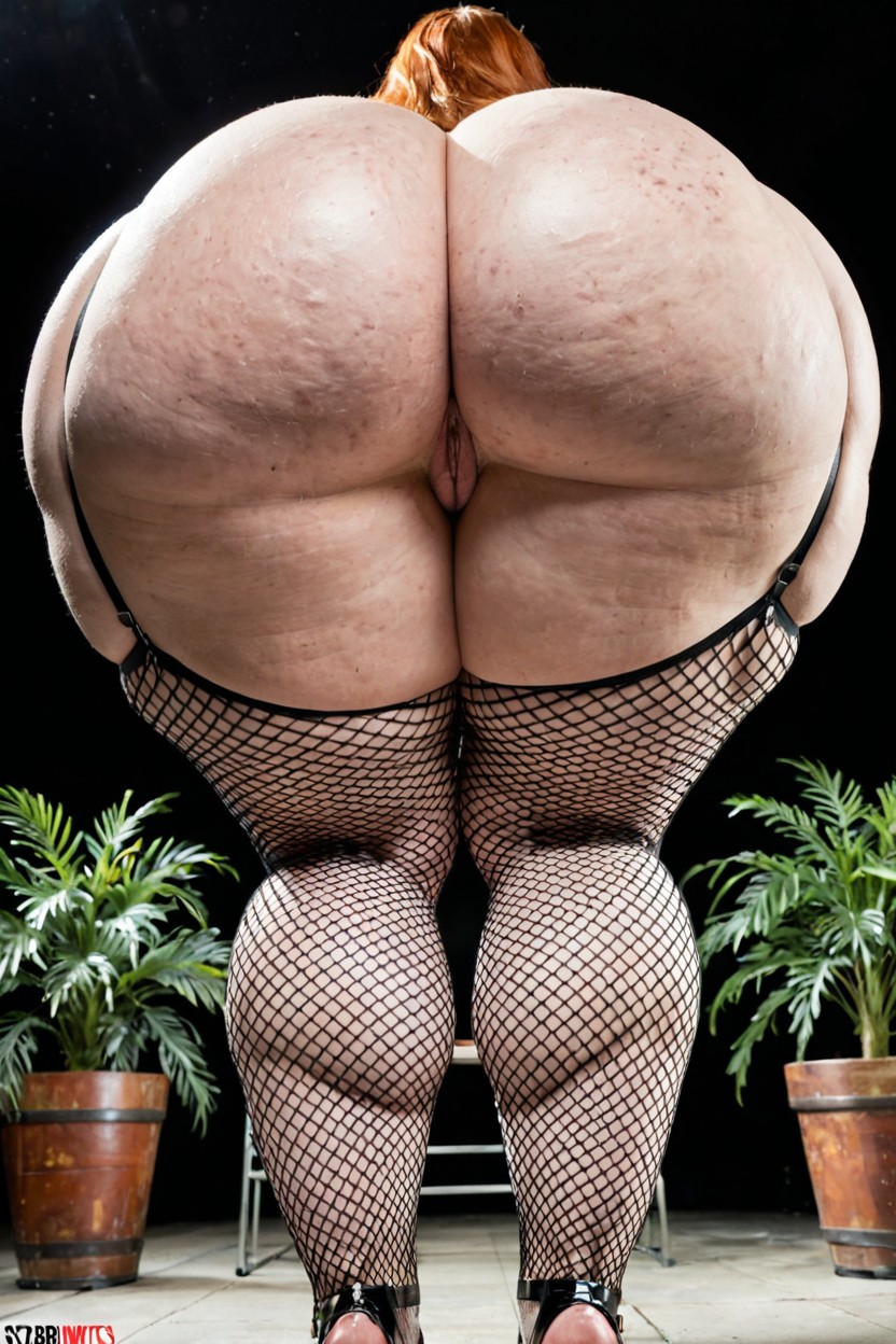 Thick Thighs, Huge Colossal Hips, American AI Porn