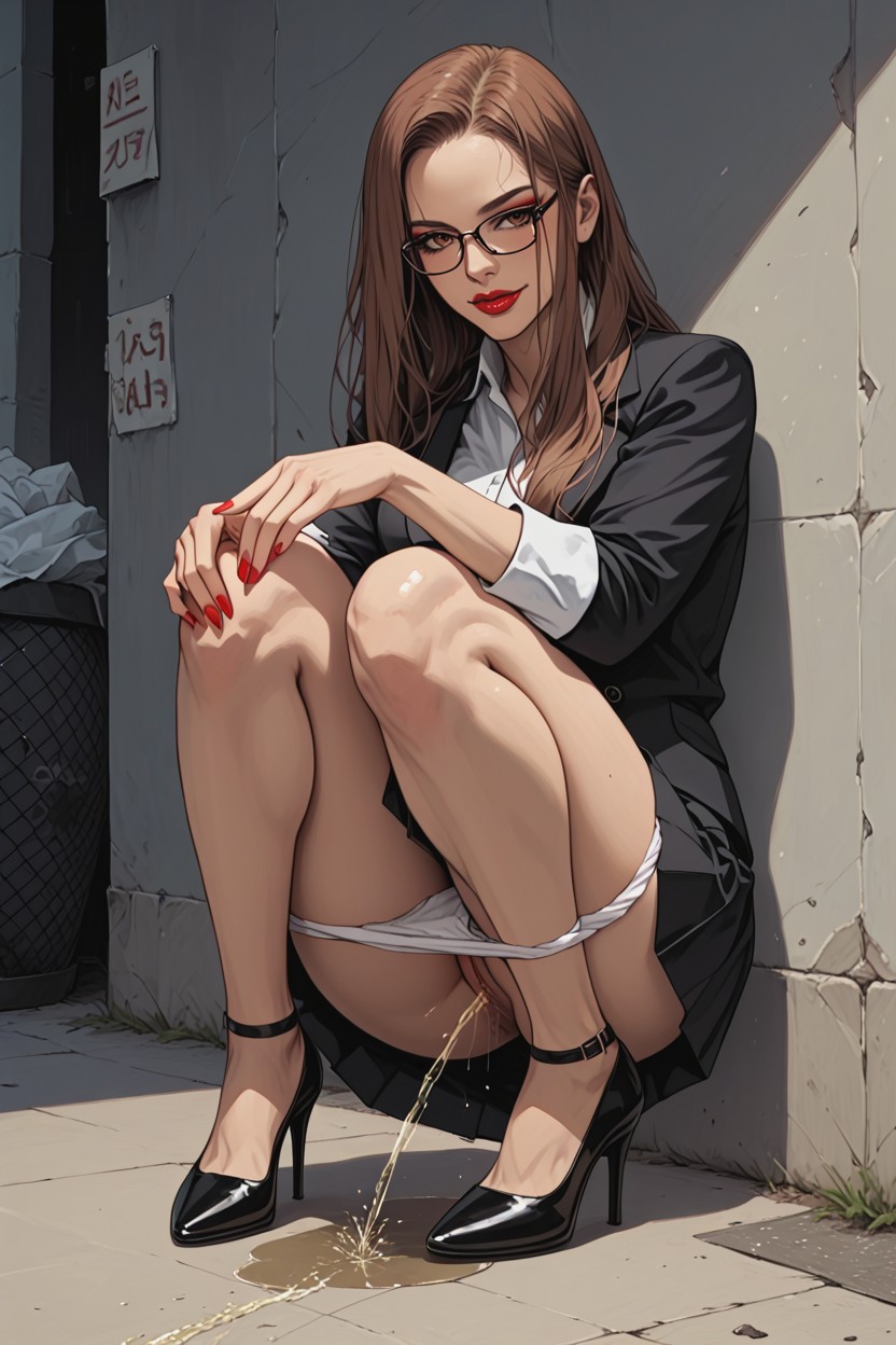 18+, Eyes Rolled, Blond Hentai IA
