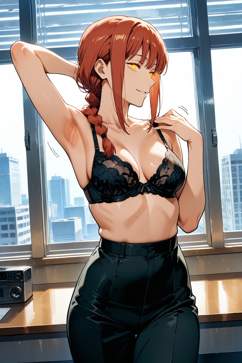 Front Camera View, Makima From Chainsaw Man, Bounce Line AI黃漫