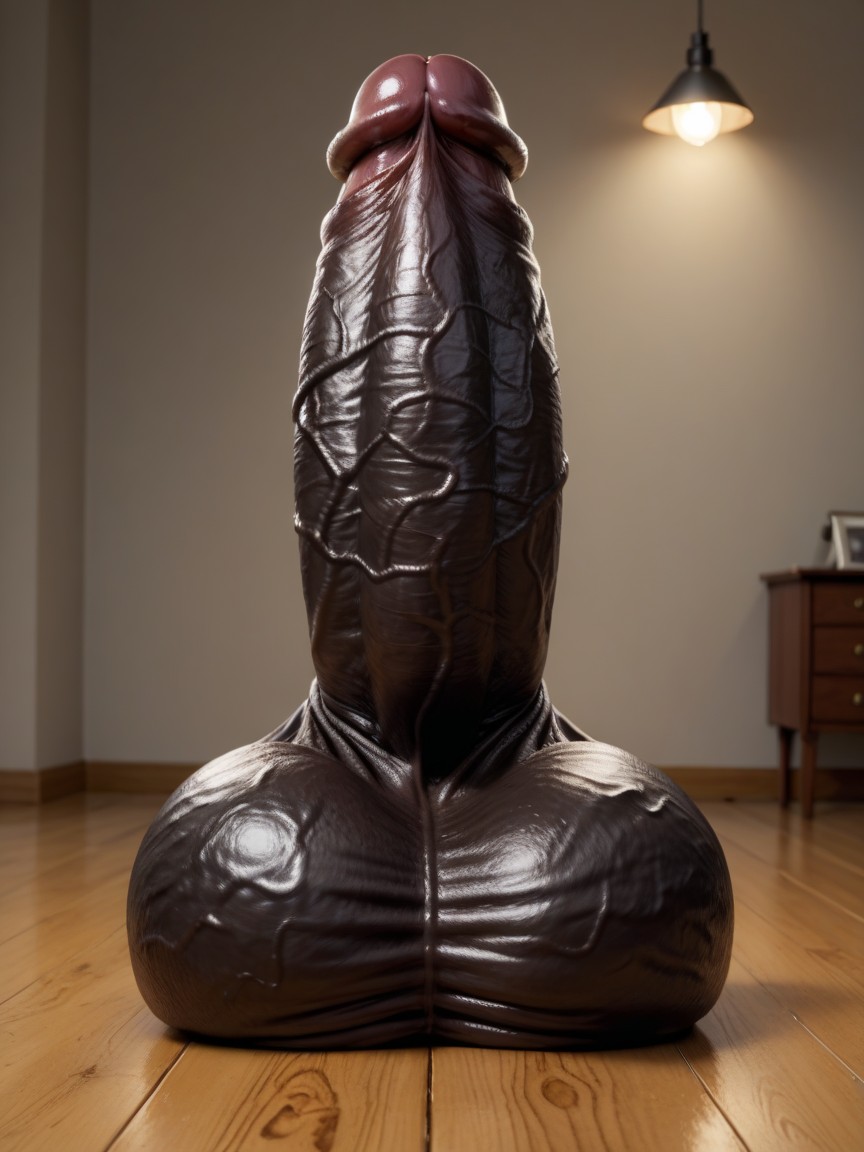 Bulb Glans, Glans Head Is Bigger Than Cock Shaft, Clubshaped Penis Pornografia gay com IA