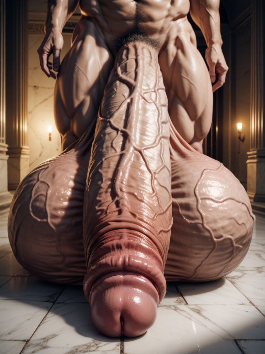 苗條, Plump Appleshaped Glans, Large Thick Flaccid Penis AI同性戀黃片