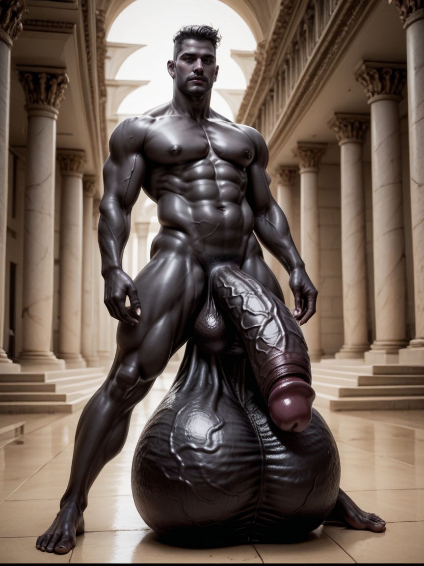 Award Winning Photo, Exaggerated Urethra, Mushroom Cock AI Gay Porn