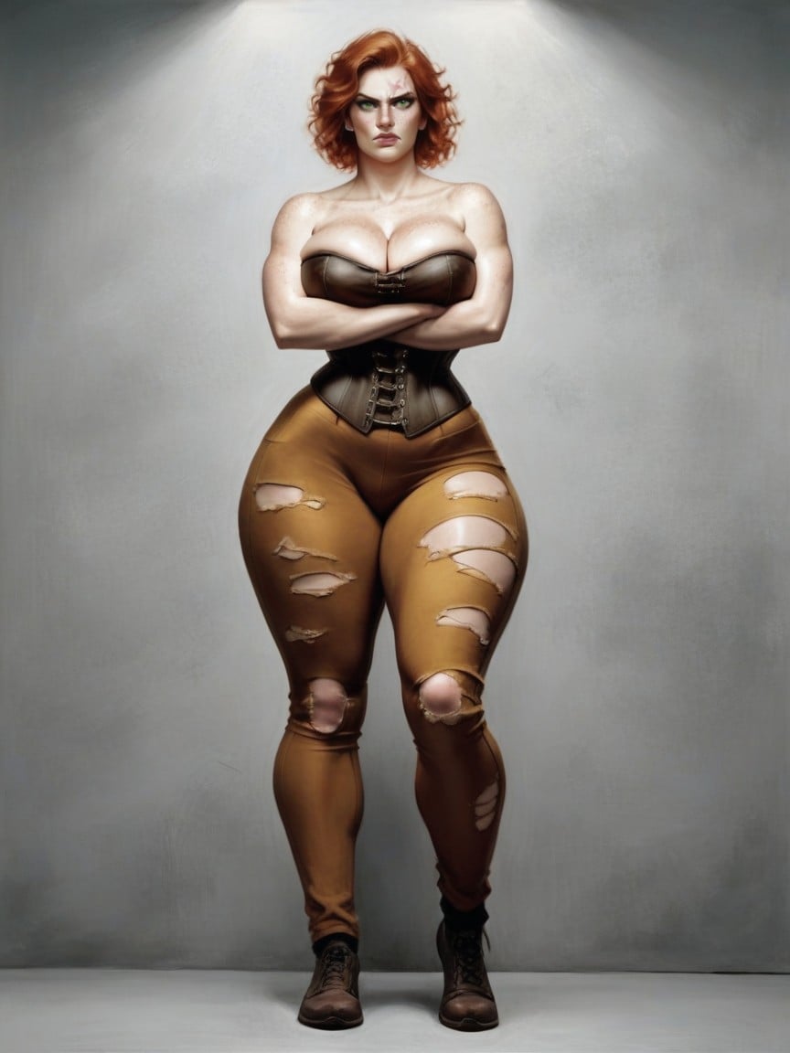 Huge Ass, Arms Crossed, Irish AI Porn