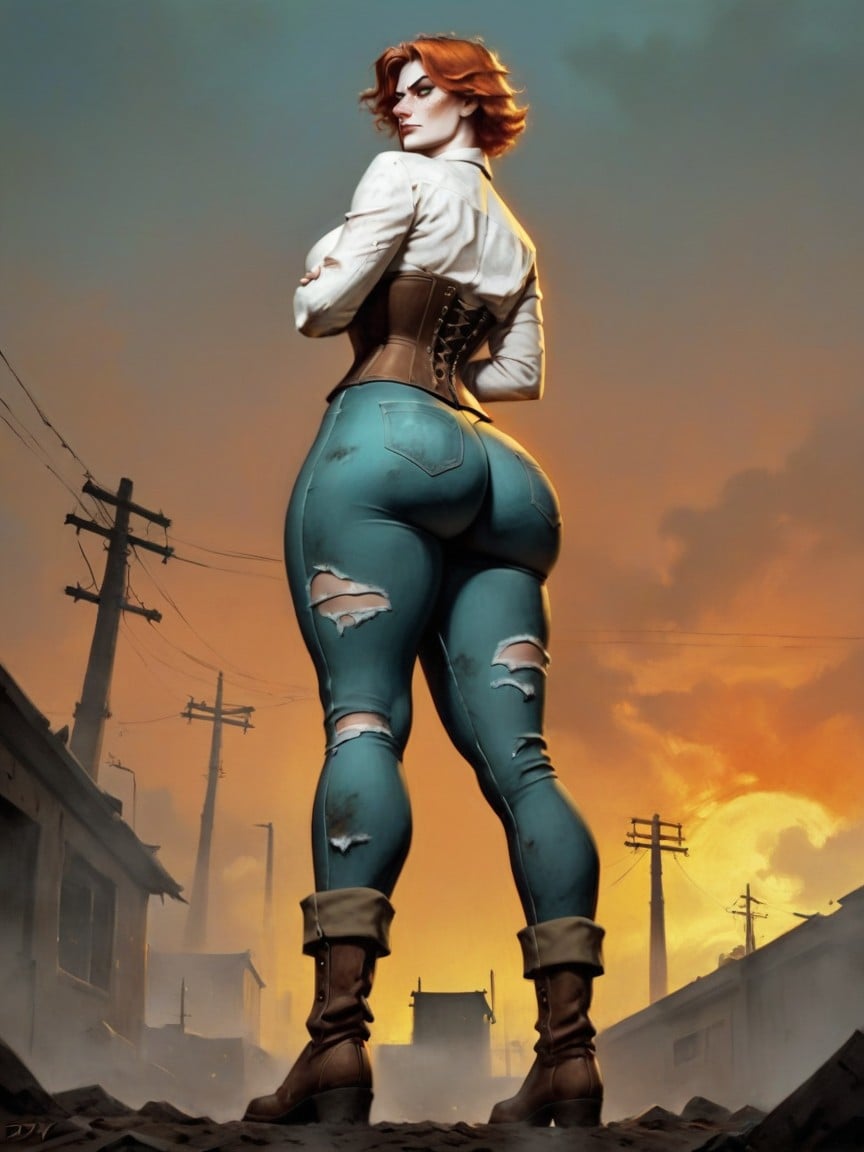 Sunset, Thick Thighs, Short Length AI Porn