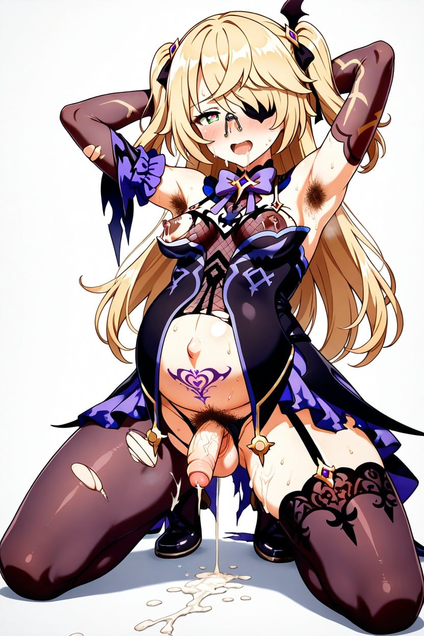 Soft Penis, Sexy Appearance, Armpit Hair Hentai AI Porn