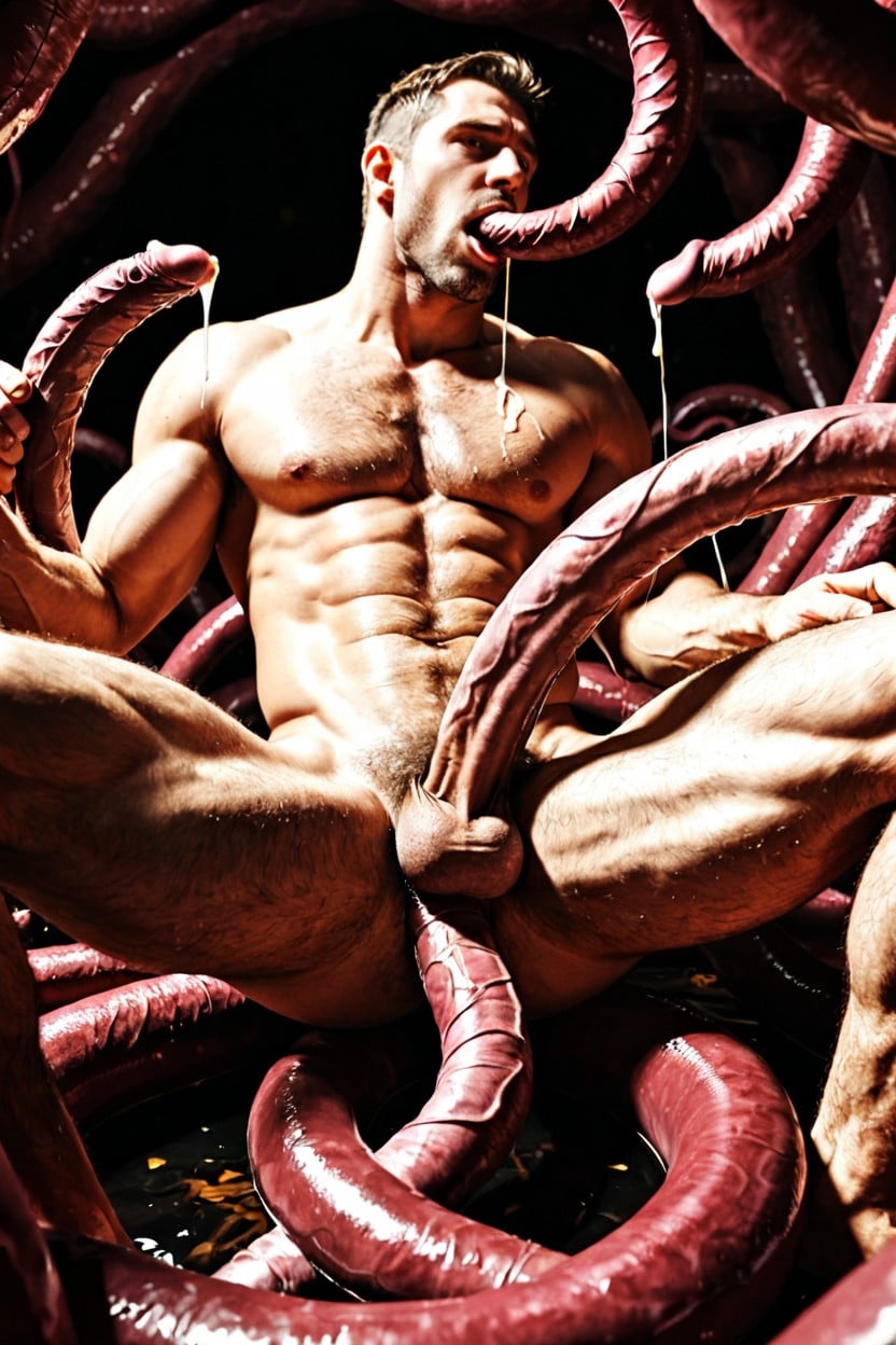 震驚, Multiple Tentacle Oral, 高潮 AI同性戀黃片