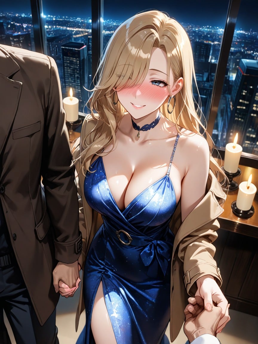 People At Table Watching, View From Below, Holding Hands AI Porn