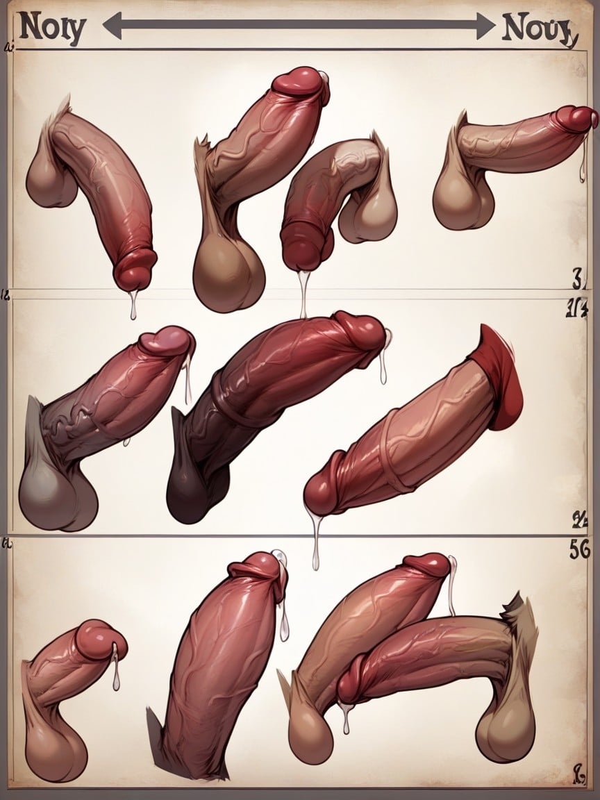 Disembodied Cocks, Cinematic, Comparison Cock Furry AI Porn