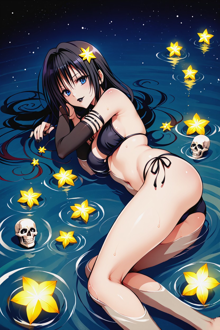 Blue Eyes, Horror Scene, Woman Hentai AI Porn