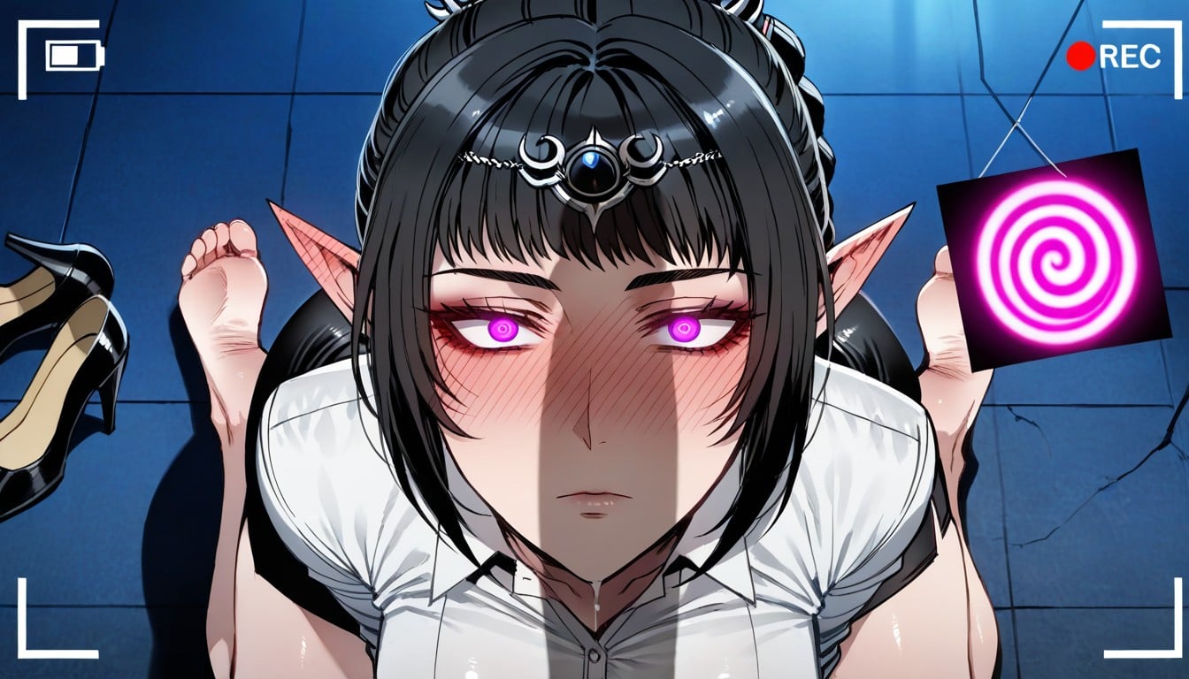 Stroking Cheek, Erröten Im Ganzen Gesicht, Ratatat Style Hentai KI Porno