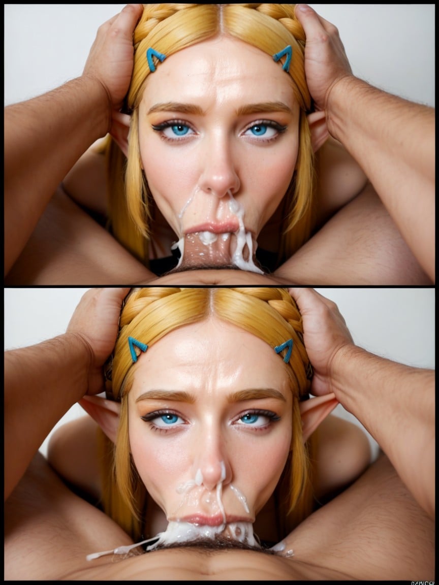 Full Story Different Views, Cock, Hands On Head Pushing It To Crotch Until Cock Disappears AI Porn