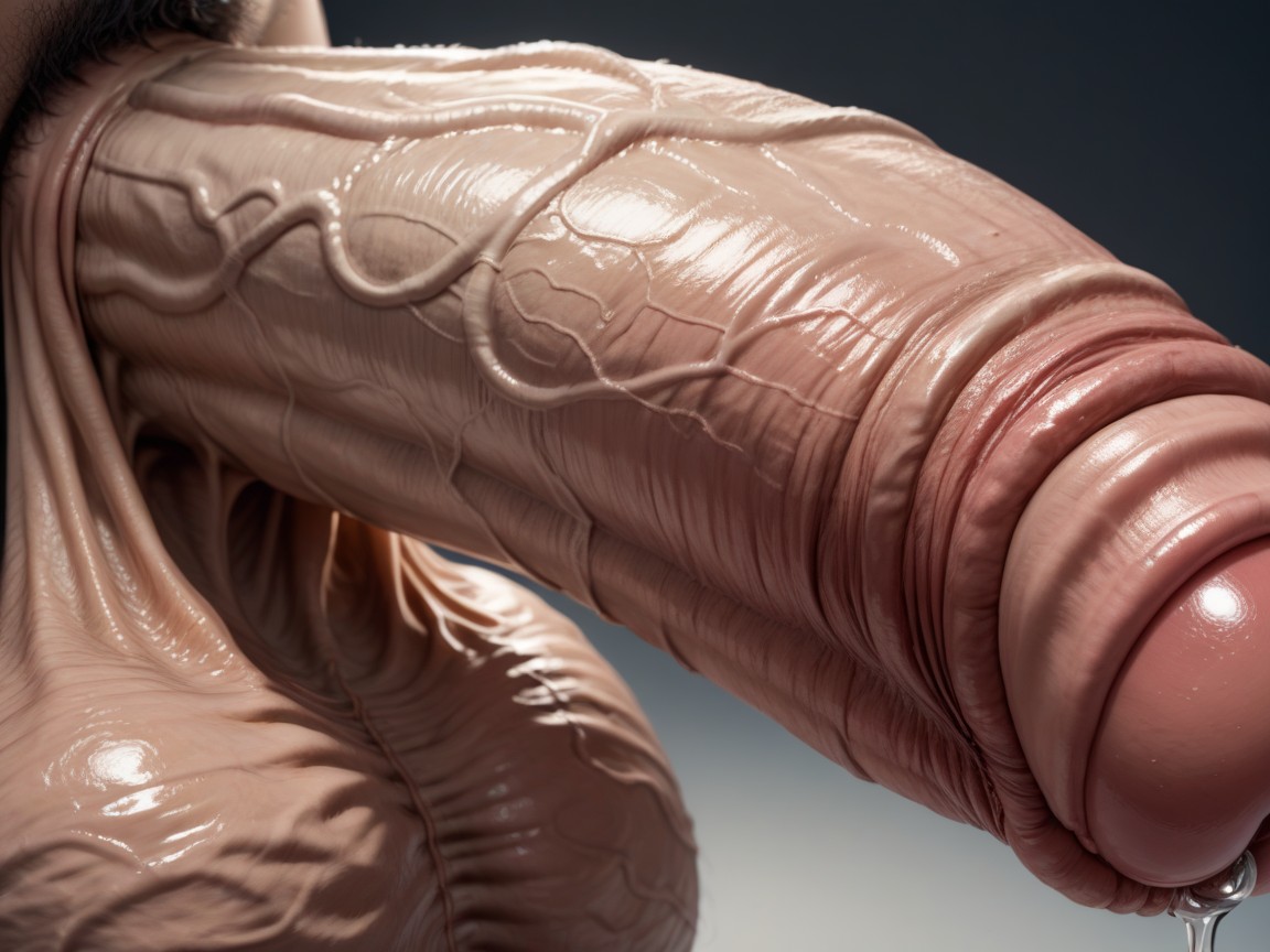 Massive Glans, Flaccid, Glans Pornografia gay com IA