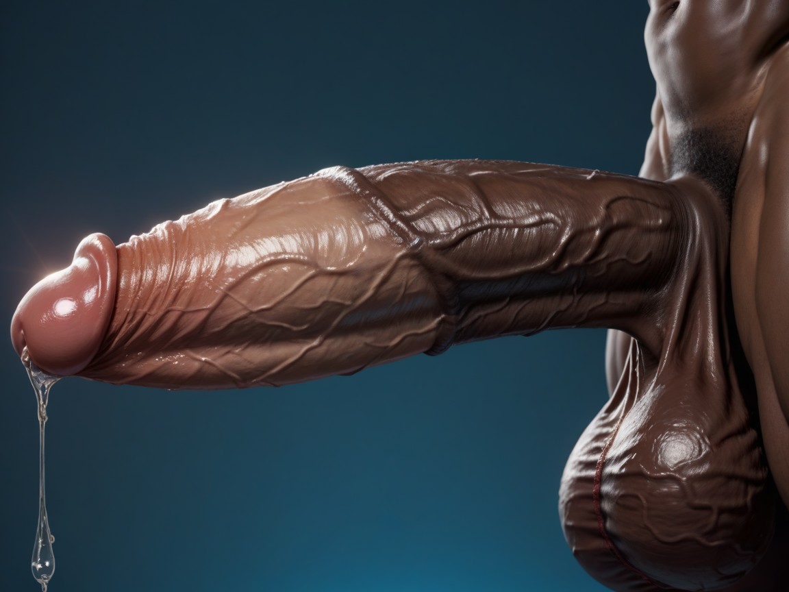 Photorealism, Huge Cock Tip, Gigantic Glans AI同性恋黄片