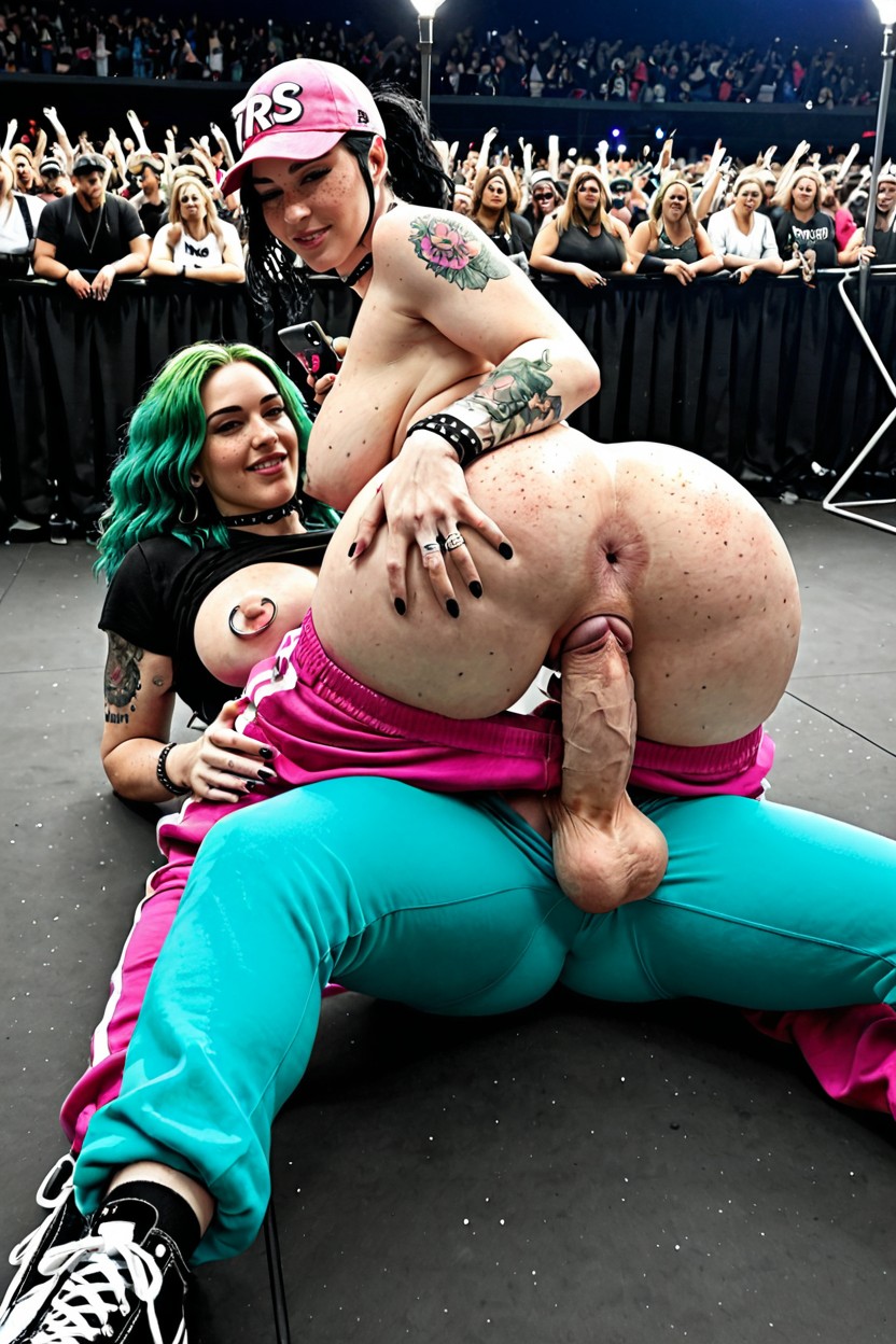 Mullet, Large Anus, Perfect Wet Anus Shemale AI Porn
